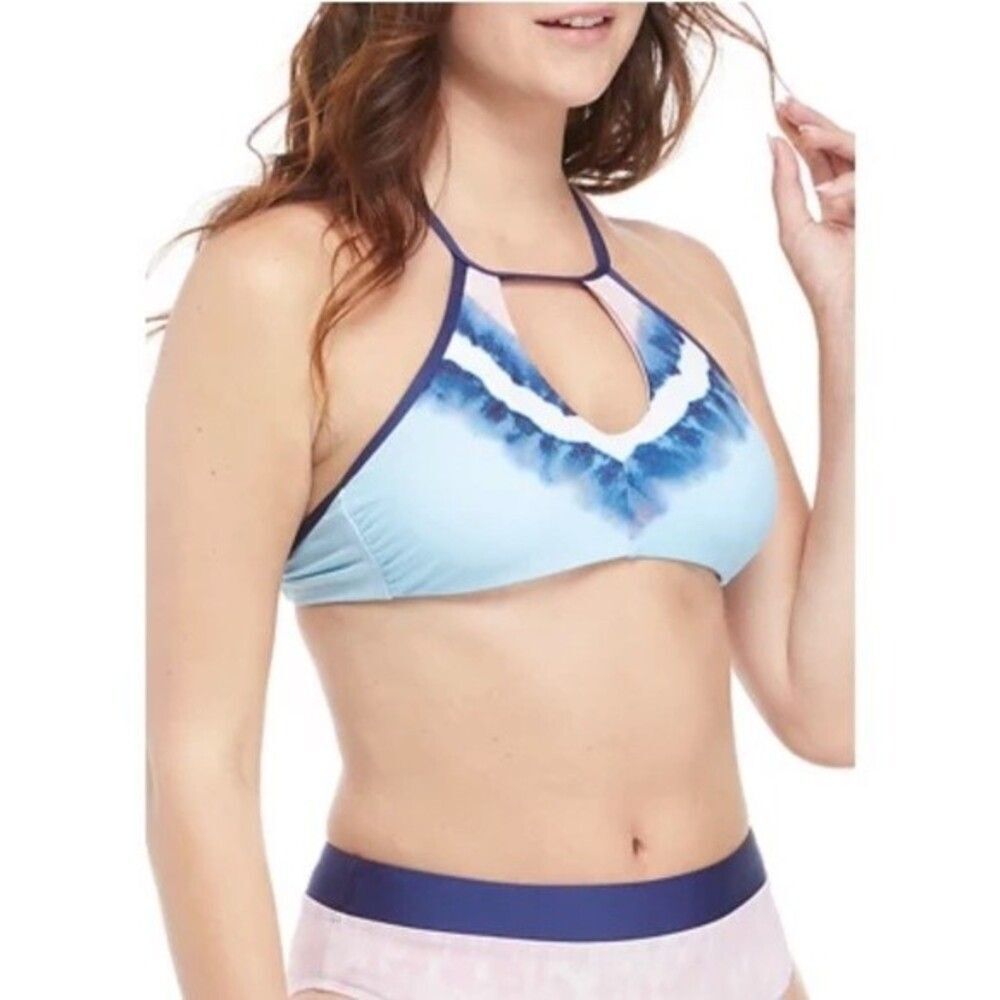 NWOT Splendid Tie Dye High Neck Bikini Top